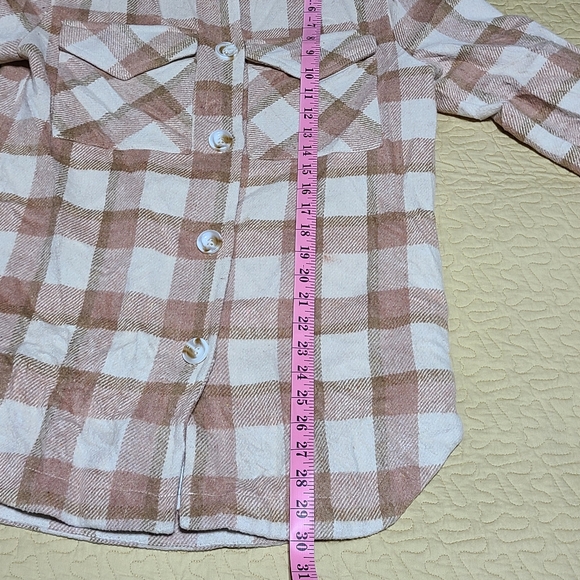 Ellison flannel plaid shacket lightweight jacket size S - Picture 8 of 9